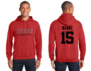 HHS SOFTBALL - RED HOODIE SCRIPT