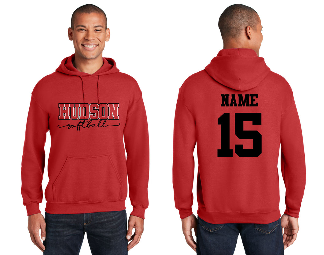 HHS SOFTBALL - RED HOODIE SCRIPT