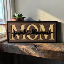 Load image into Gallery viewer, Mothers Day - Personalized wood sign with children's/grandchildren's names
