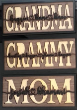 Load image into Gallery viewer, Mothers Day - Personalized wood sign with children's/grandchildren's names
