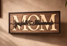 Load image into Gallery viewer, Mothers Day - Personalized wood sign with children's/grandchildren's names
