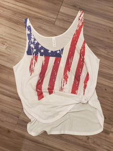 Patriotic Side-Slit Tank