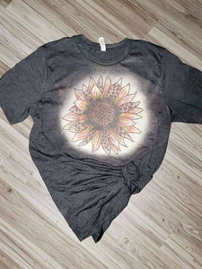 Fall Leopard Sunflower Tee