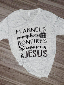 Bonfire, S'mores & Jesus Tee