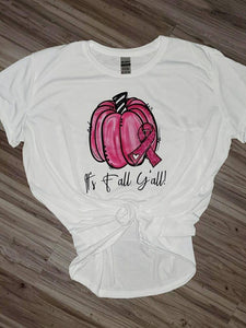 Pink Its Fall Y'all Tee