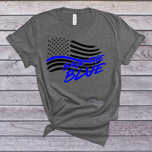 Back The Blue Flag Tee