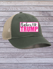 Load image into Gallery viewer, Glittery Babes for Trump Solid PonyTail Hats!
