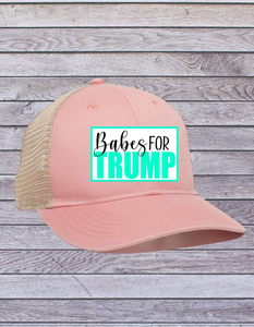 Glittery Babes for Trump Solid PonyTail Hats!