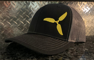 3 Blade Prop Trucker Cap