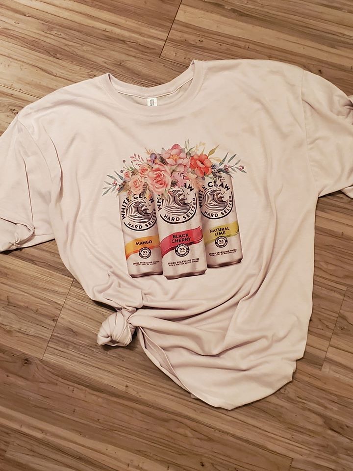 Floral White Claw Tee