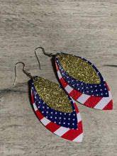 Load image into Gallery viewer, Patriotic American Earrings
