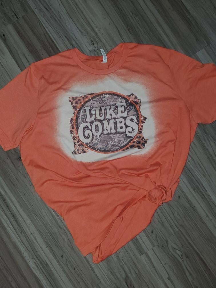 Leopard Luke Combs Tee